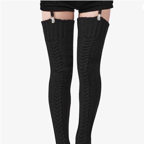 Thigh High Socks Extra Long Winter Stockings - Picture 2 of 6